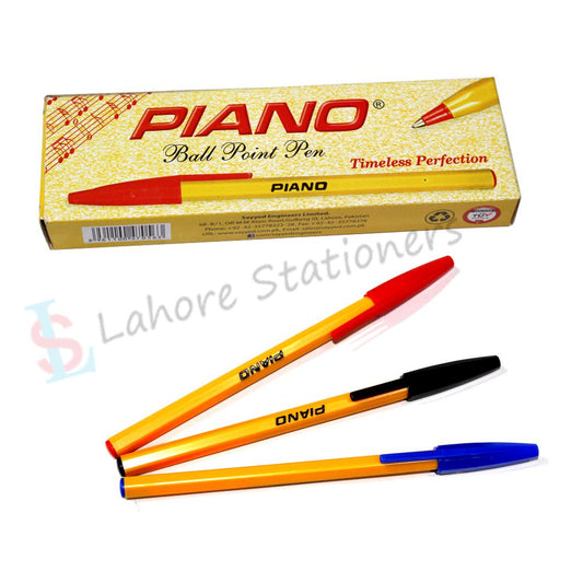 Piano Ball Point Pen Yellow