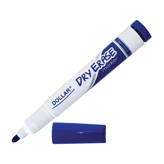 Dollar Dry Erase White Board Marker Round Tip 4 Color Available
