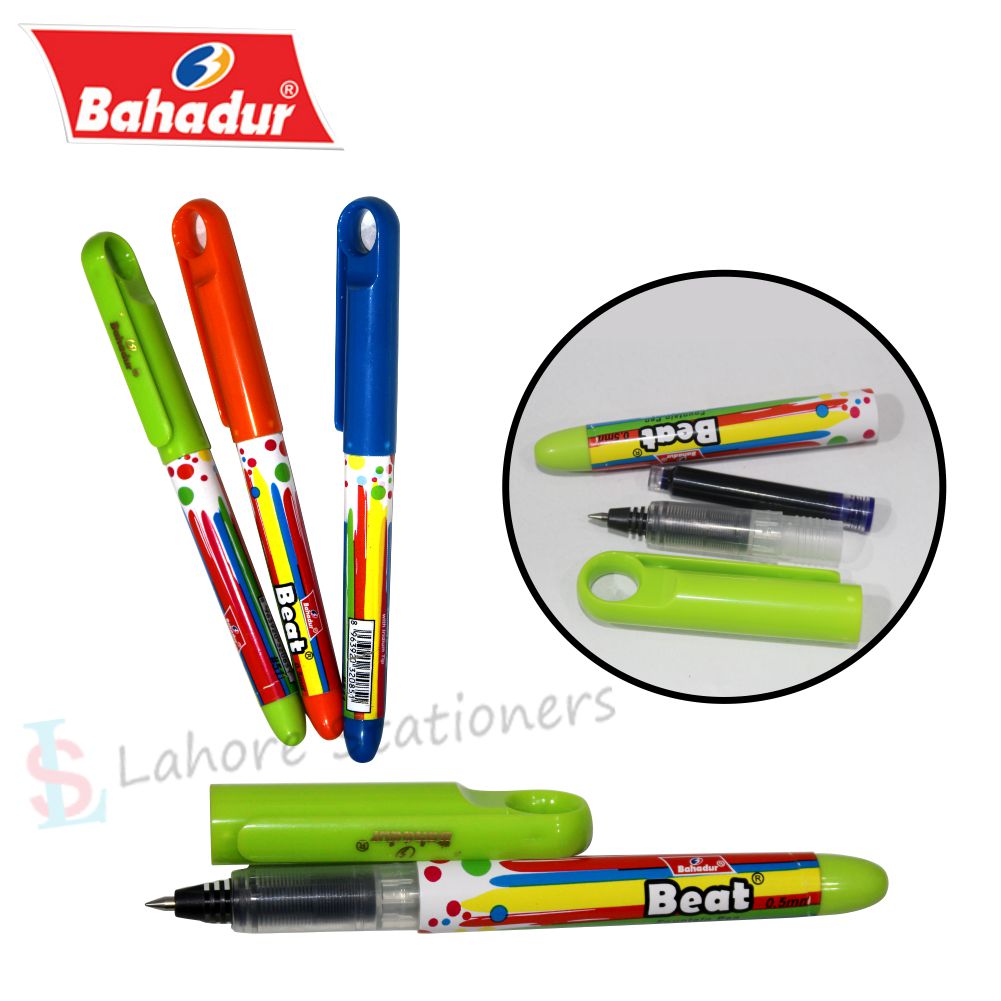 Bahadur Beat Roller Fountain Pen Pcs With Cartridge ink