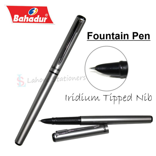 Bahadur Fountain Pen Golden & Silver Color (2 Pen)