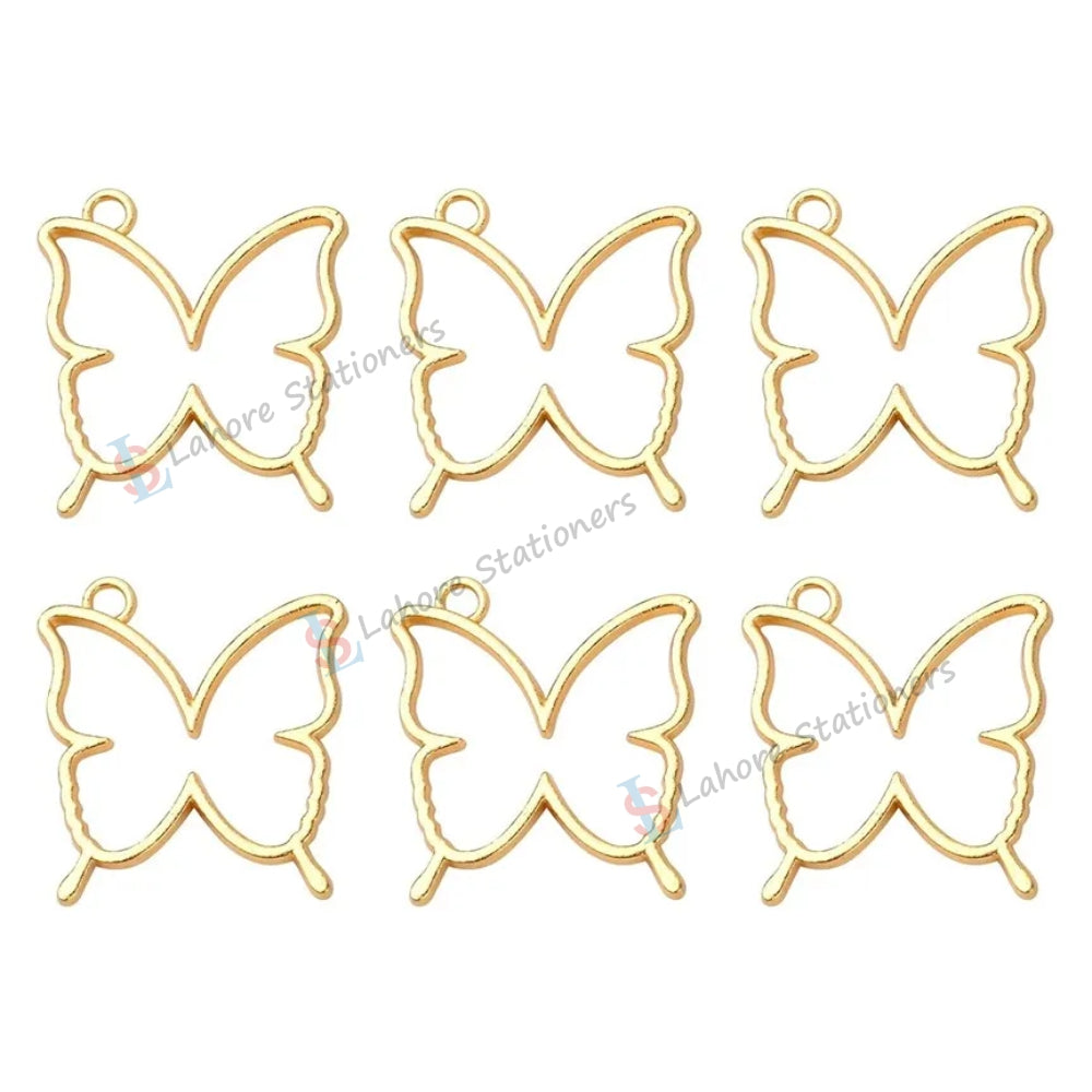 Butterfly Shaped Pendant Bezel Metal Frame Mold for DIY Resin Jewelry Making