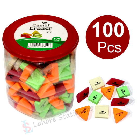 Camel Eraser 100 Pcs Jar
