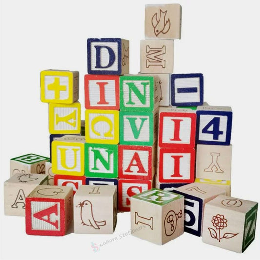 Wooden ABC & Number Blocks For Kids Educational Toys