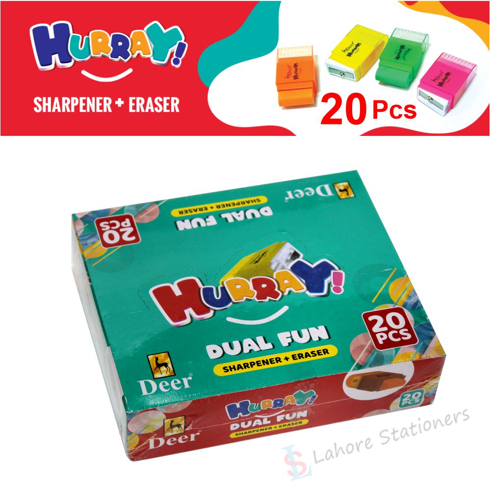 Deer Sharpener 2 in 1 Sharpener + Eraser Dual fun