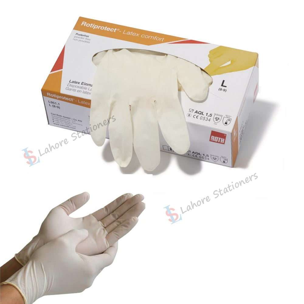 Plastic Surgical Disposable Rubber Hand Gloves