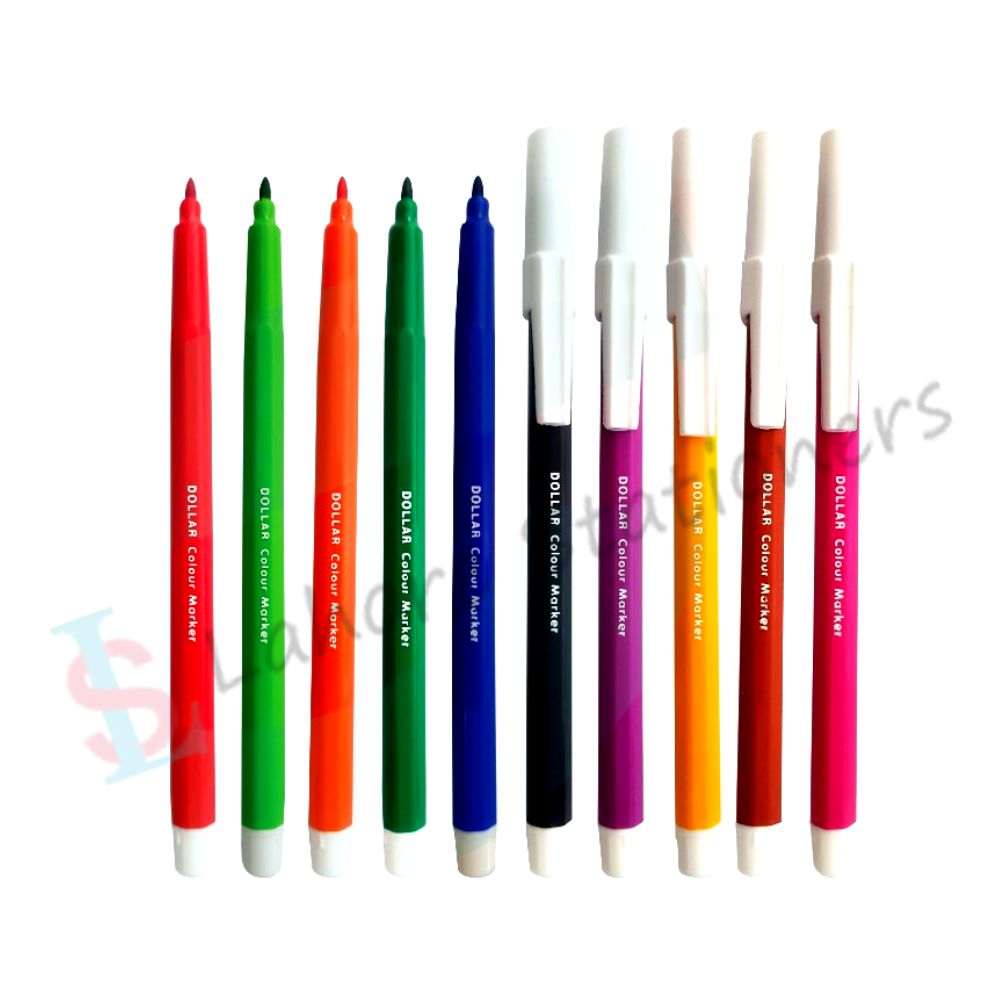 Dollar Colour Markers Pack of 10