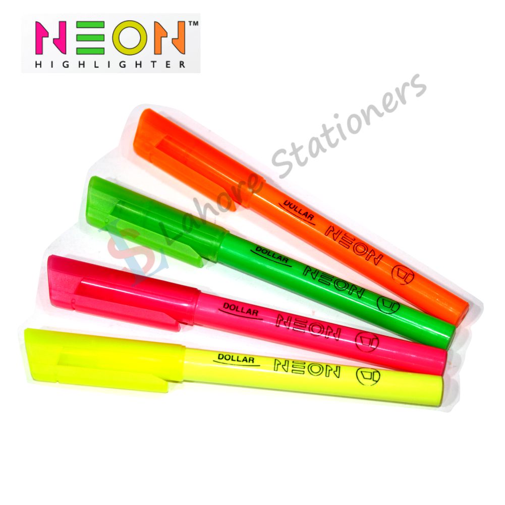 Dollar Neon Highlighter Single Piece