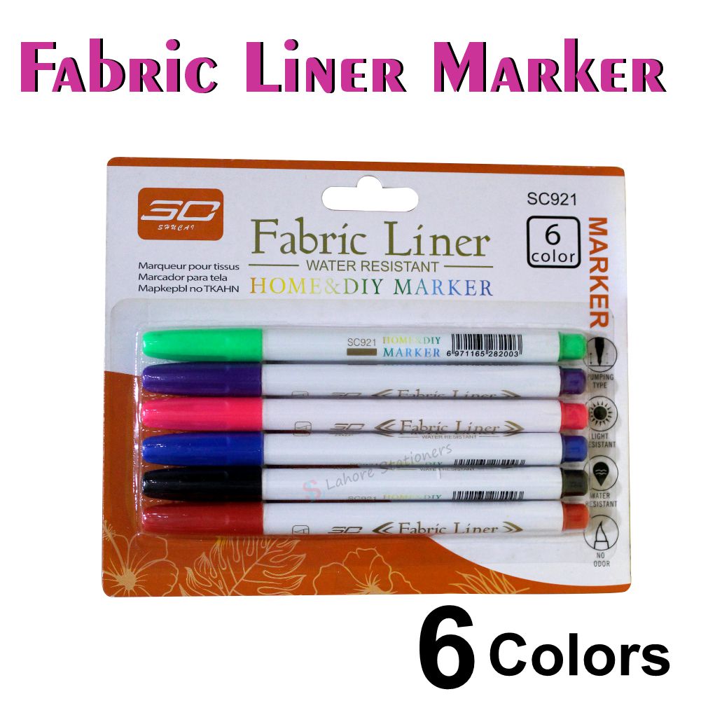 Fabric Cloth Liner Marker Water Resistant