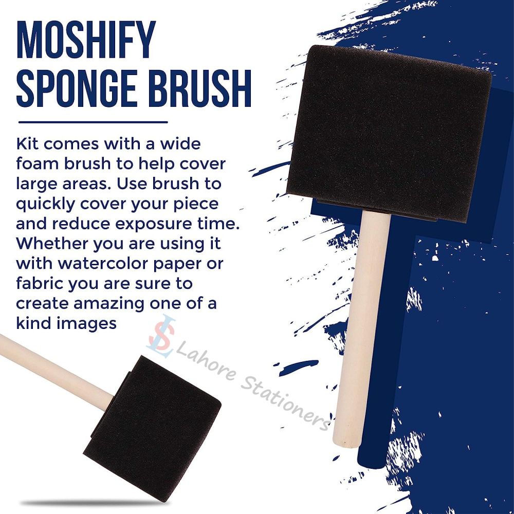 Foam Paint Brush Set 4 Pcs For Painting Art Project