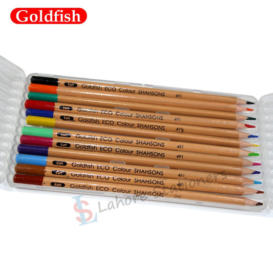 Goldfish Eco Triangular 12 Pcs Colour Pencils in Box