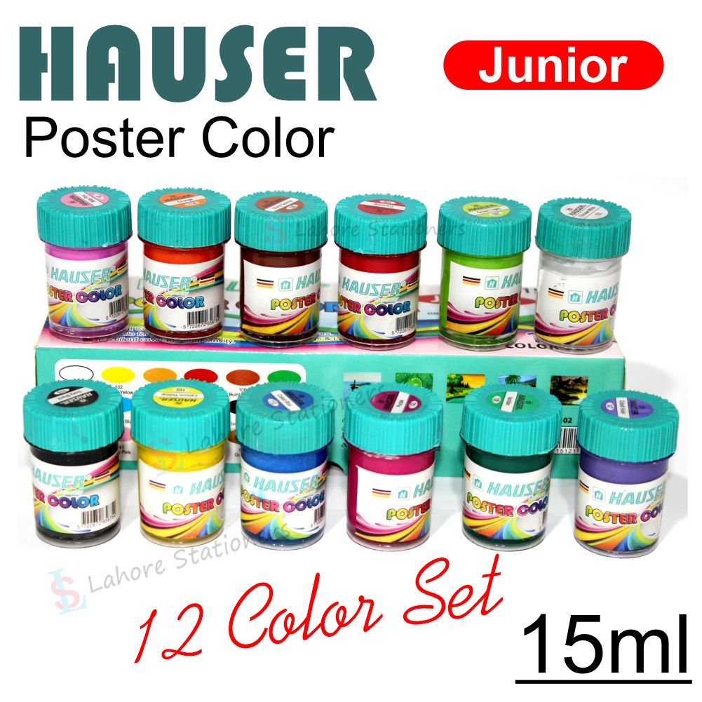 Hauser Poster Color Germany 12 Pcs Colors Set