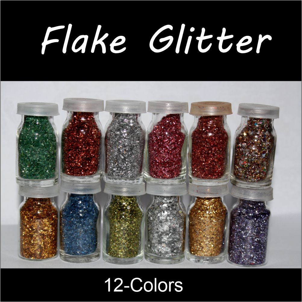 Glitter Set Different Type for Holographic Crafting Epoxy Resin Fluorescent Glitter