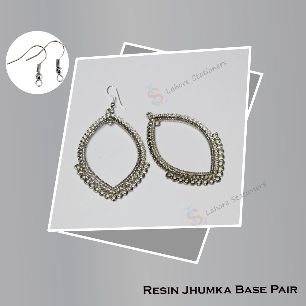 Jhumka Earrings Base – DIY Resin Bezels