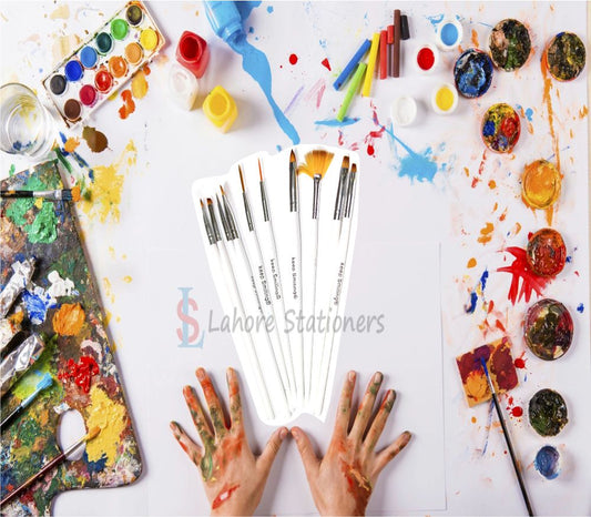 Keep Smiling 10 Pcs Drawing Paint Brush Set Value Pack