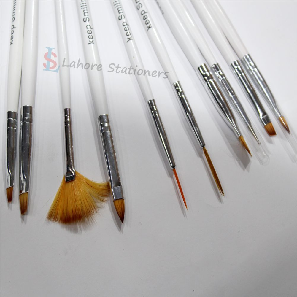 Keep Smiling 10 Pcs Drawing Paint Brush Set Value Pack