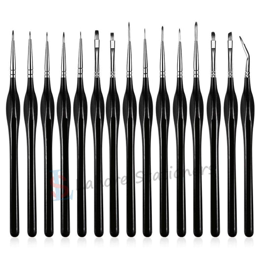 Keep Smiling 15 Pcs Detail Paint Brush Set,