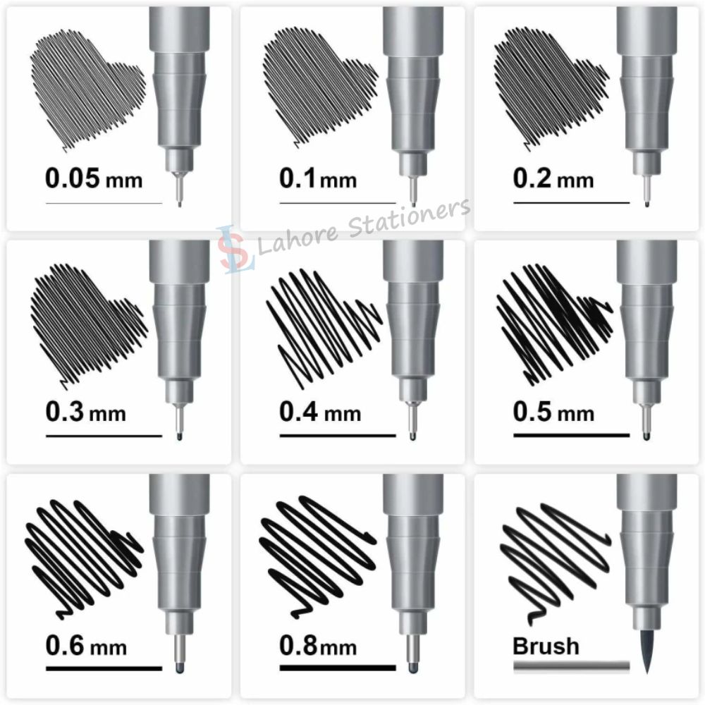 Keep Smiling Pigment Liner Set 9 Pcs