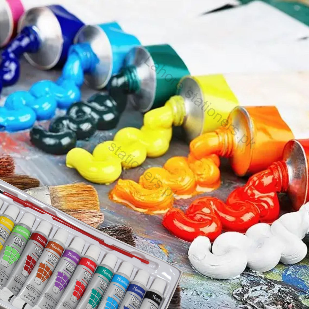 Keep Smiling Oil Paint 12 Shades,12ml Tubes