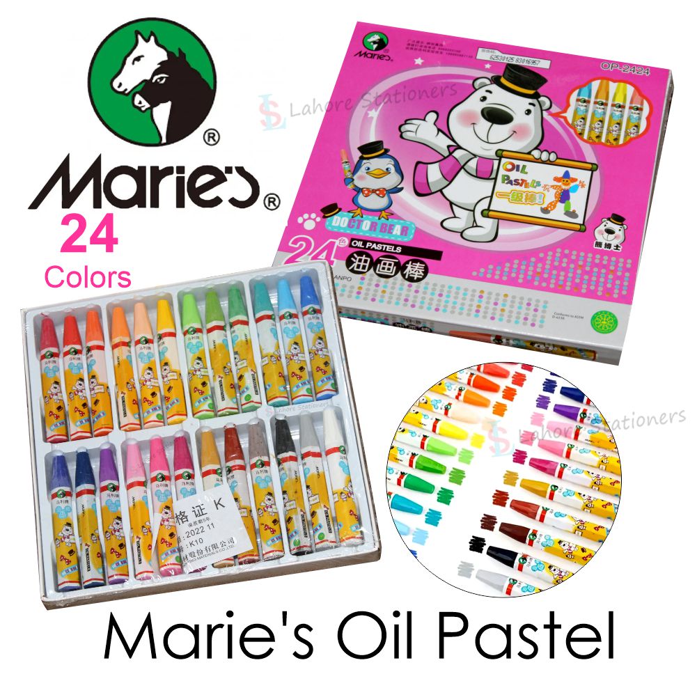 Marie's Oil Pastel Color Set 24 Colors