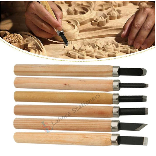 Wood Carving Tools set for craft 6 Pcs Wood Carving Chisel Knife Hand Tool Set