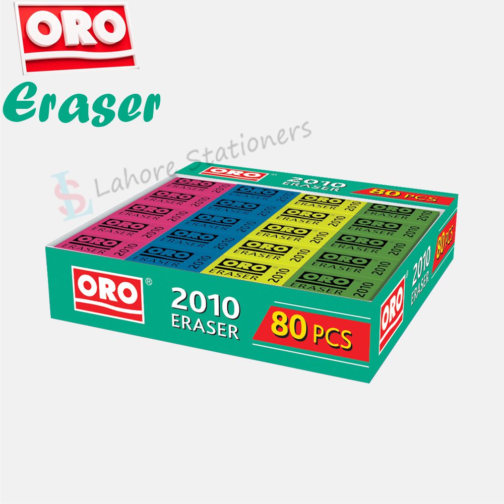 ORO Colorful Erasers 80 Pcs Box