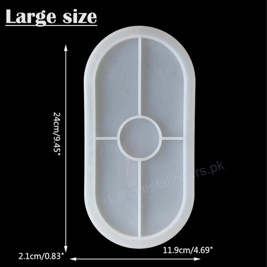 Oval Trinket Tray Silicone Mold For Plaster of Paris, Resin & DIY Crafts