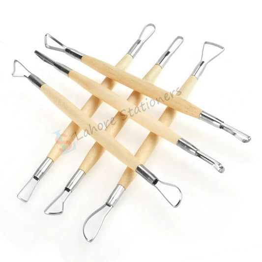 Pottery Tools 6 Pcs set Double Headed Clay Sculpture Carving Hand Tool Set
