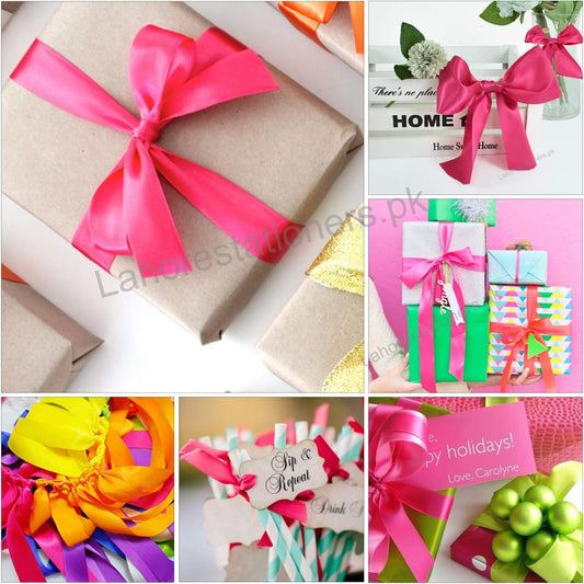 Ribbon Roll 2 Inch Decorative Craft & Gift Wrapping Ribbon – Single Piece (Multiple Colors Available)