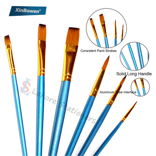 XinBowen New Styles Artistic Paint Brush 6Pcs Painting Brush Set For Art Drawing
