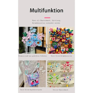 100pcs High-Density 12-Inch Velvet Pipe Cleaners Soft Chenille Stems for Crafts & DIY Projects