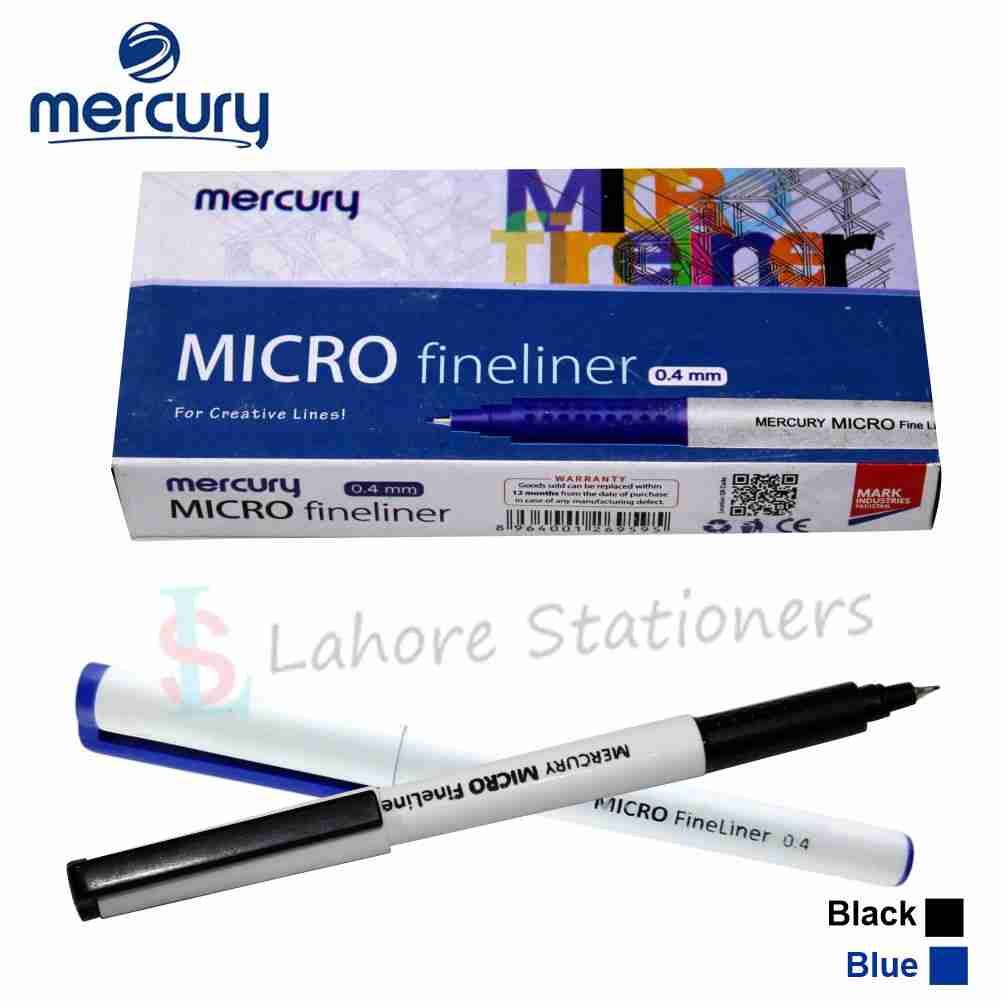 Mercury Micro Fineliner Pointer Pack 10 Pcs