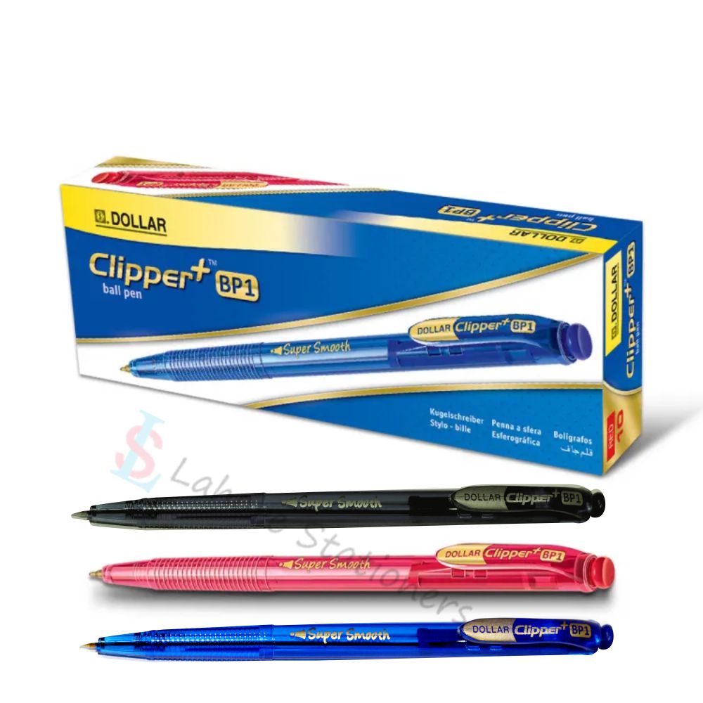 Dollar Clipper Ballpoint Pen Pack of 10