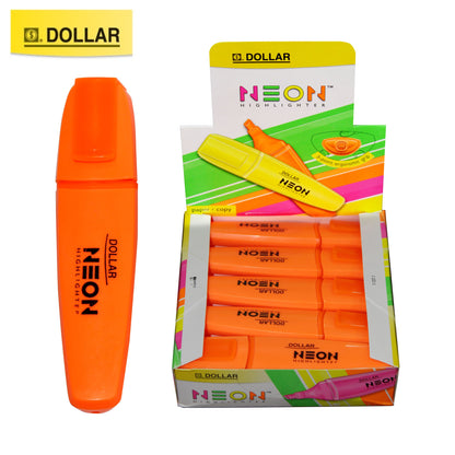 Dollar Neon Highlighter10 Pcs Box