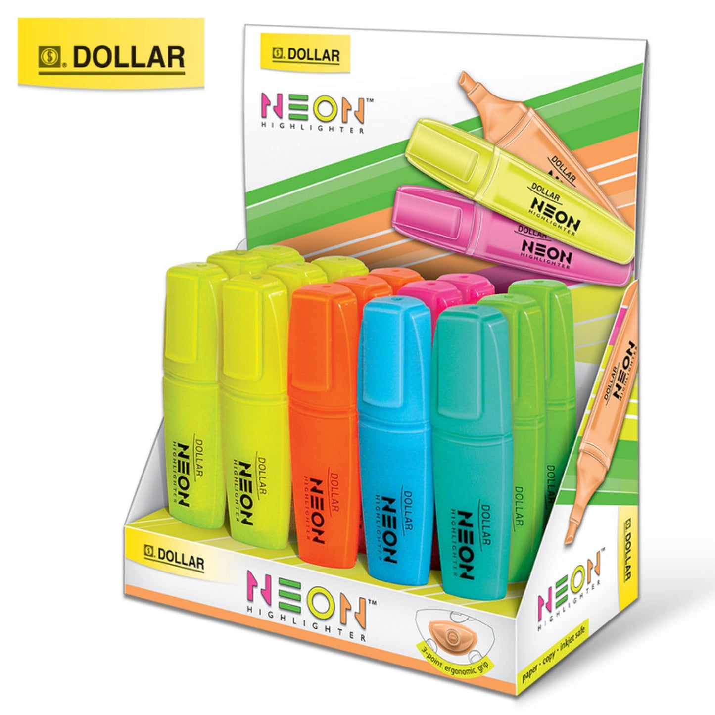 Dollar Neon Highlighter Single Piece