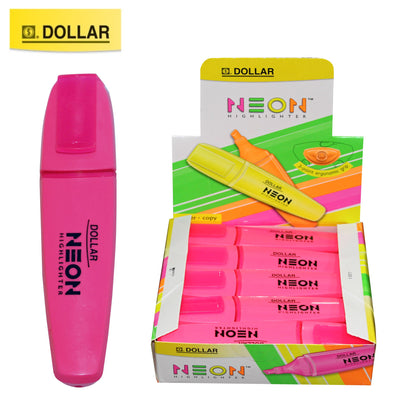 Dollar Neon Highlighter10 Pcs Box