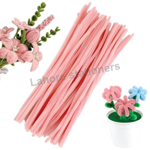 100pcs High-Density 12-Inch Velvet Pipe Cleaners Soft Chenille Stems for Crafts & DIY Projects