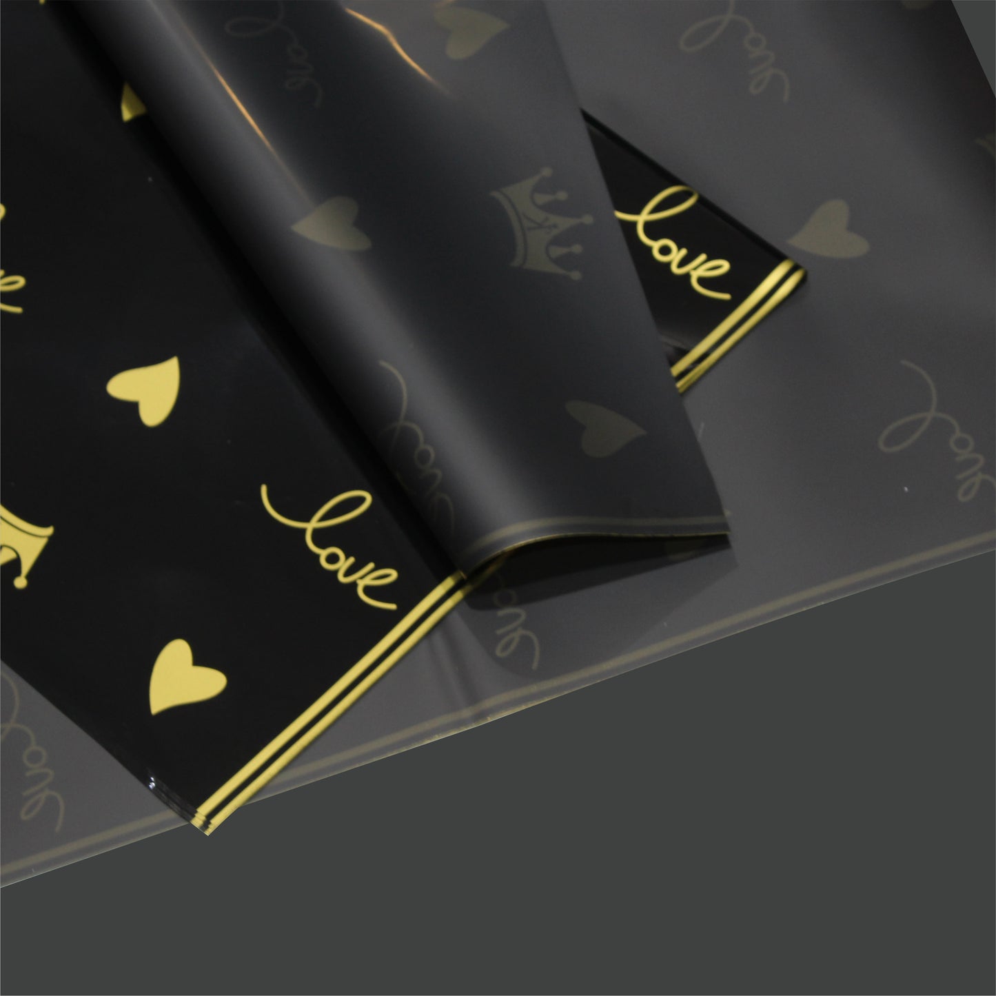 Valentine Love Heart Bouquet Packing Paper 20 Sheets Pack