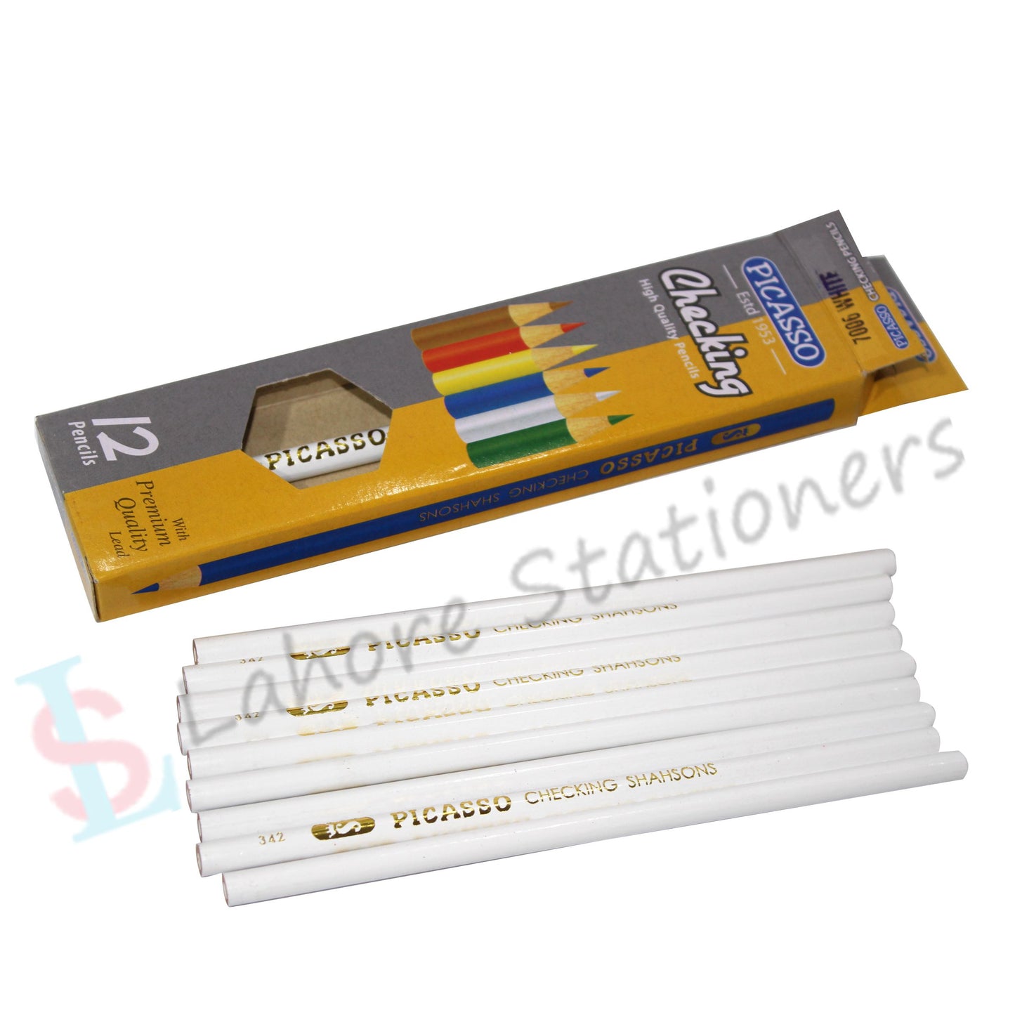 Picasso checking 2Color pencils 2 in 1Color 12 Pcs