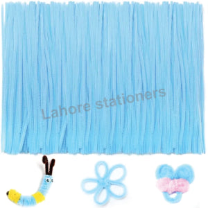 100pcs High-Density 12-Inch Velvet Pipe Cleaners Soft Chenille Stems for Crafts & DIY Projects