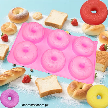 Kiddo Art Round Silicone Donut Mold – Chocolate, Cement, Concrete, Plaster & Crafts