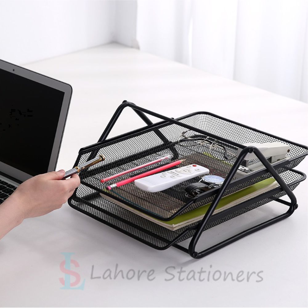Letter Tray 2 Step Metal Mesh