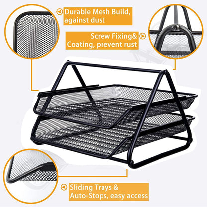 Letter Tray 2 Step Metal Mesh