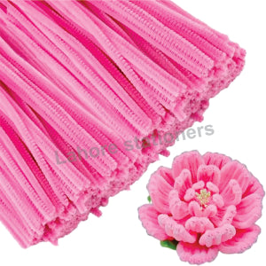 100pcs High-Density 12-Inch Velvet Pipe Cleaners Soft Chenille Stems for Crafts & DIY Projects