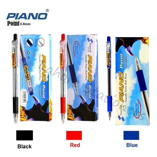 Piano Point Ballpoint Pen 0.8mm Pack of 10