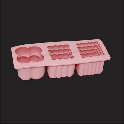 3D Rubik’s Cube Candle Silicone Mold 3 Cavity DIY Candle & Resin Mold