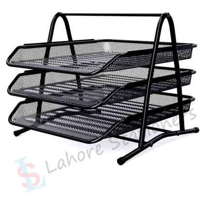 Letter Tray 3 Step Metal Mesh