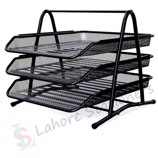 Letter Tray 3 Step Metal Mesh