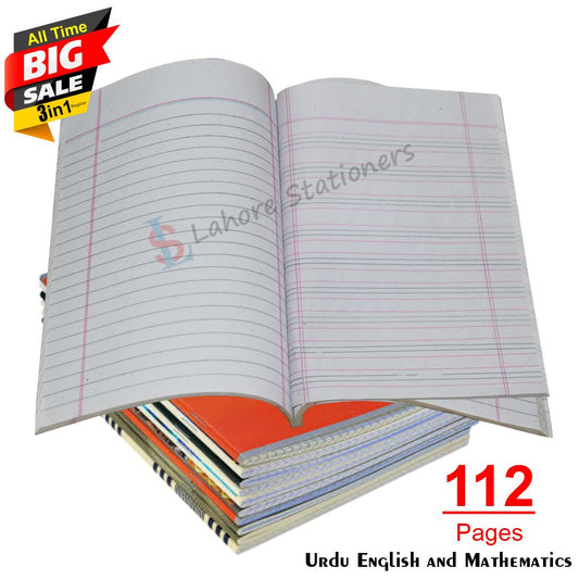 Mix Register 3 in 1 English Urdu Math