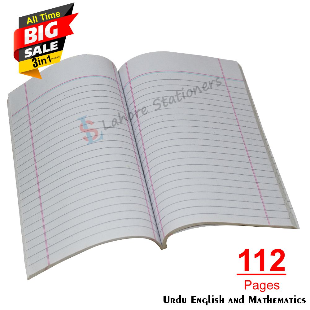 Mix Register 3 in 1 English Urdu Math