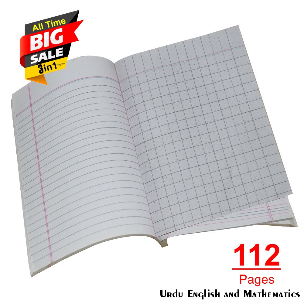 Mix Register 3 in 1 English Urdu Math